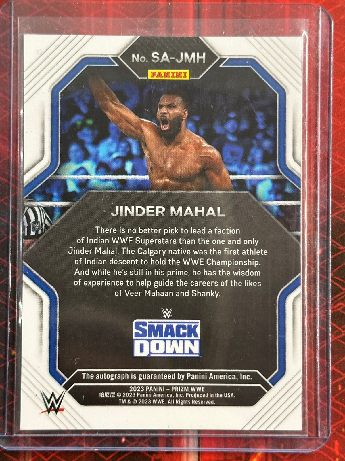 WWE Panini Prizm 2023 - Signatures - Jinder Mahal