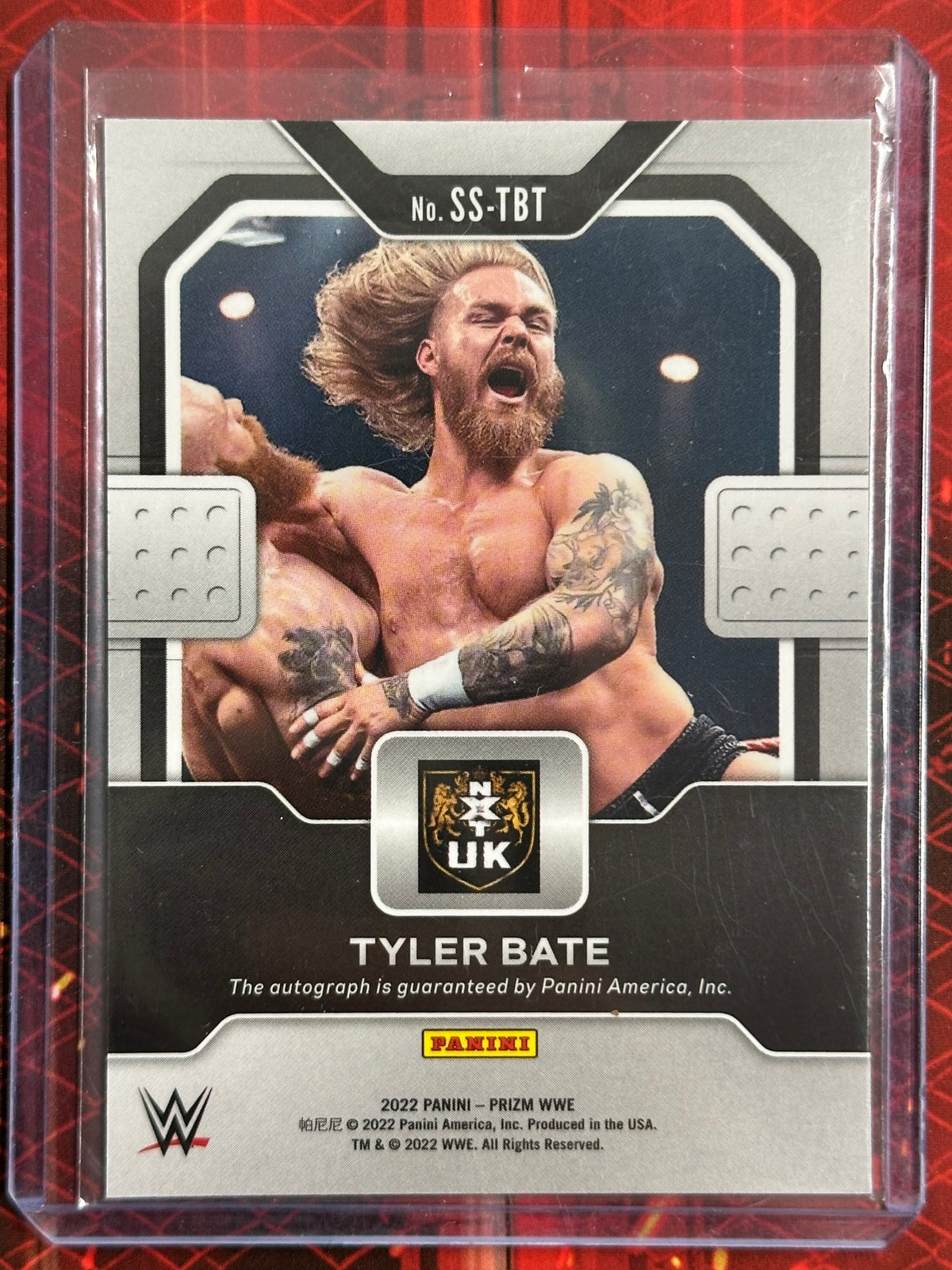 WWE Panini 2022 - Sensational Signatures - Tyler Bate