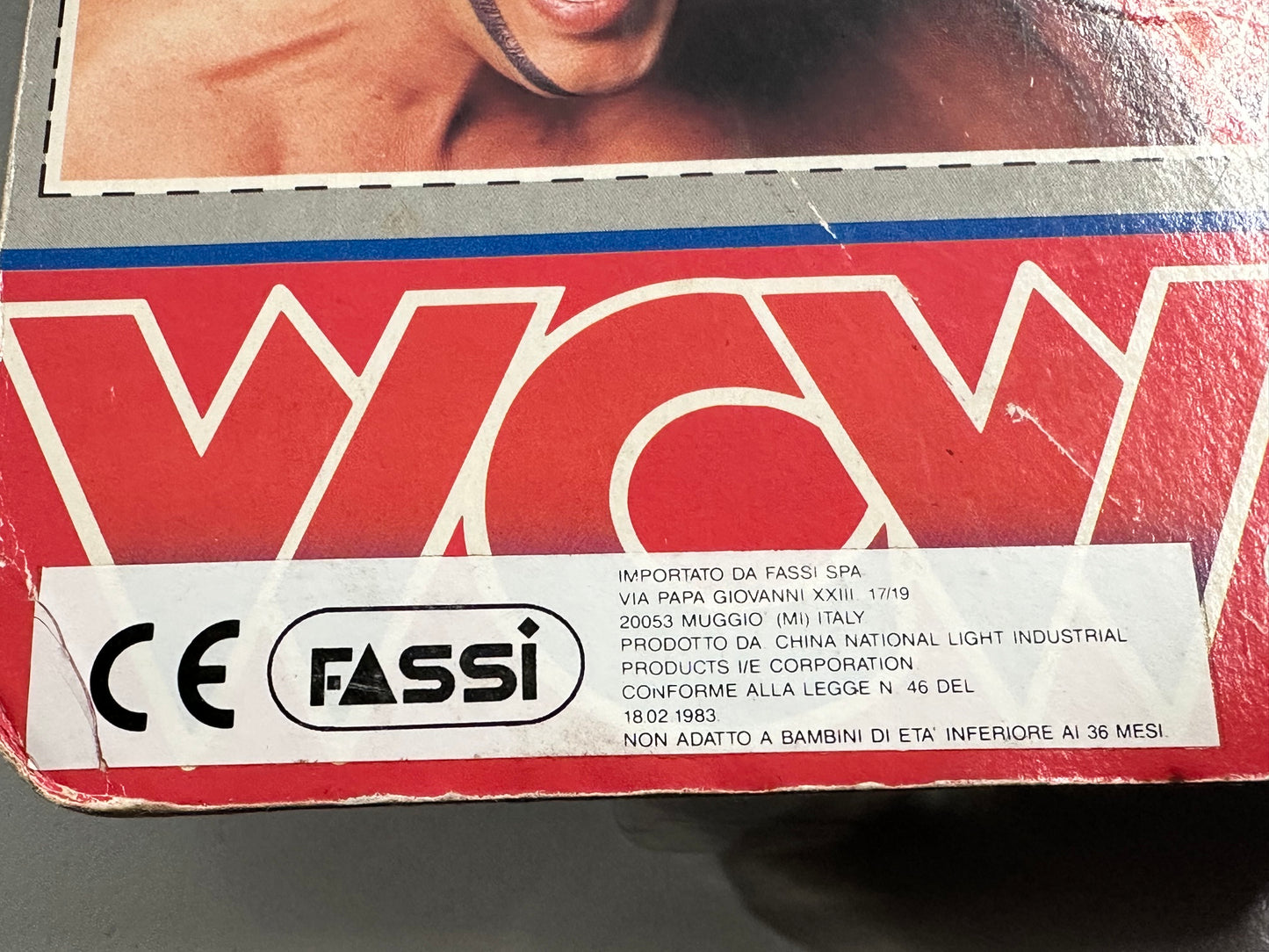 WCW Galoob MOC - Sting - English Card (Italian Import)