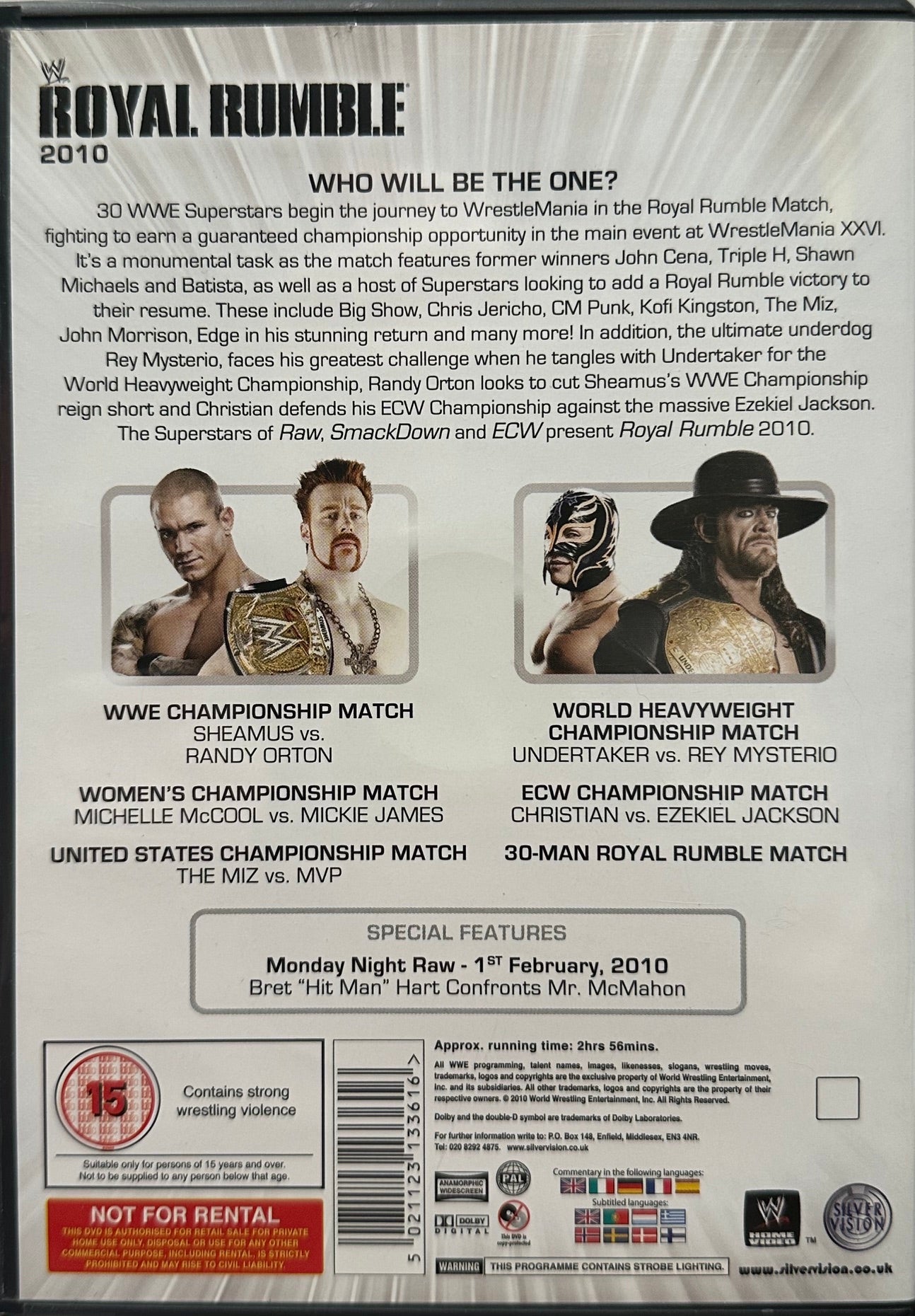 DVD Royal Rumble 2010 (Usato in ottime condizioni)