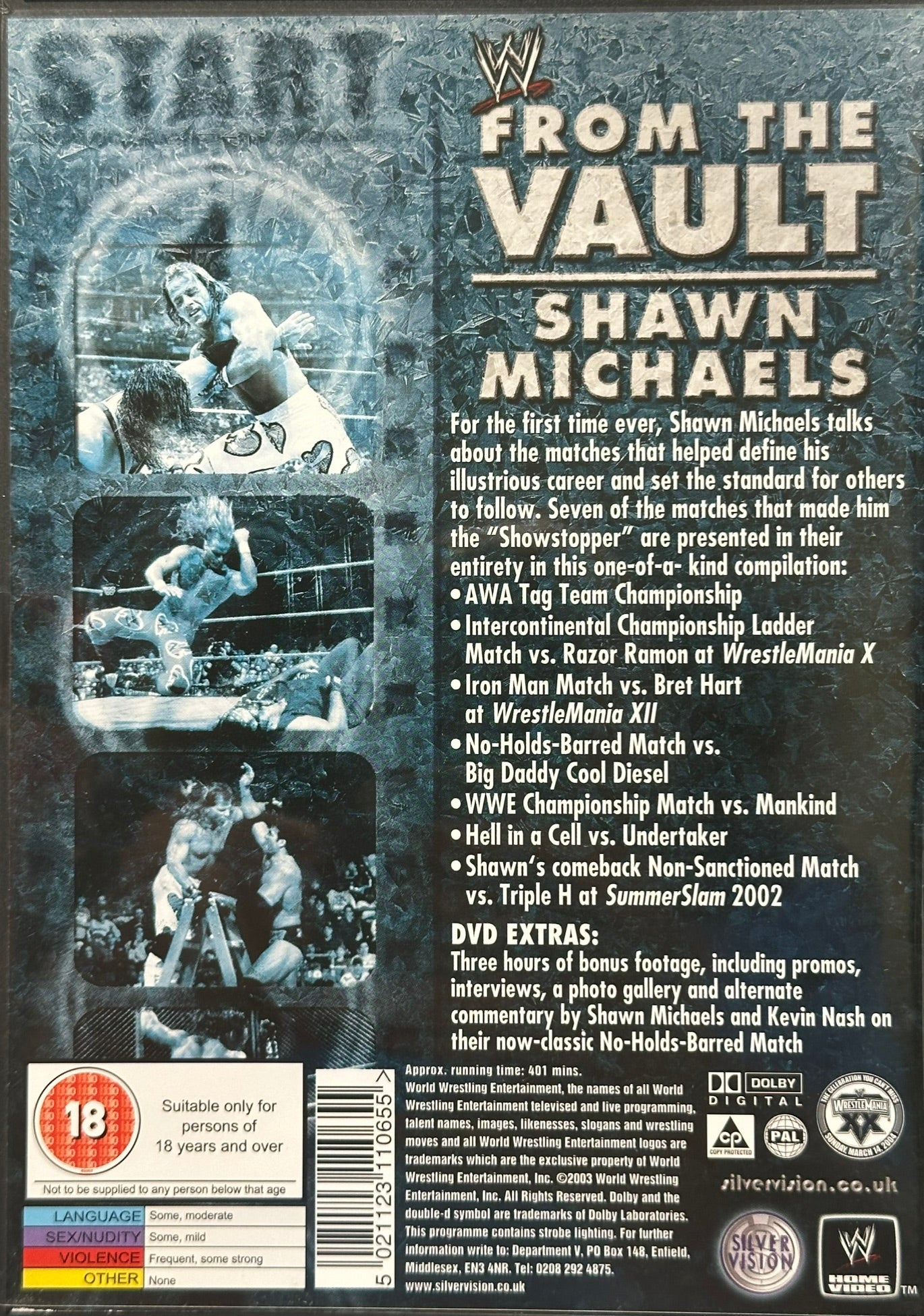 DVD Shawn Michaels "From the Vault" (DVD Doppio) (Usato in ottime condizioni)