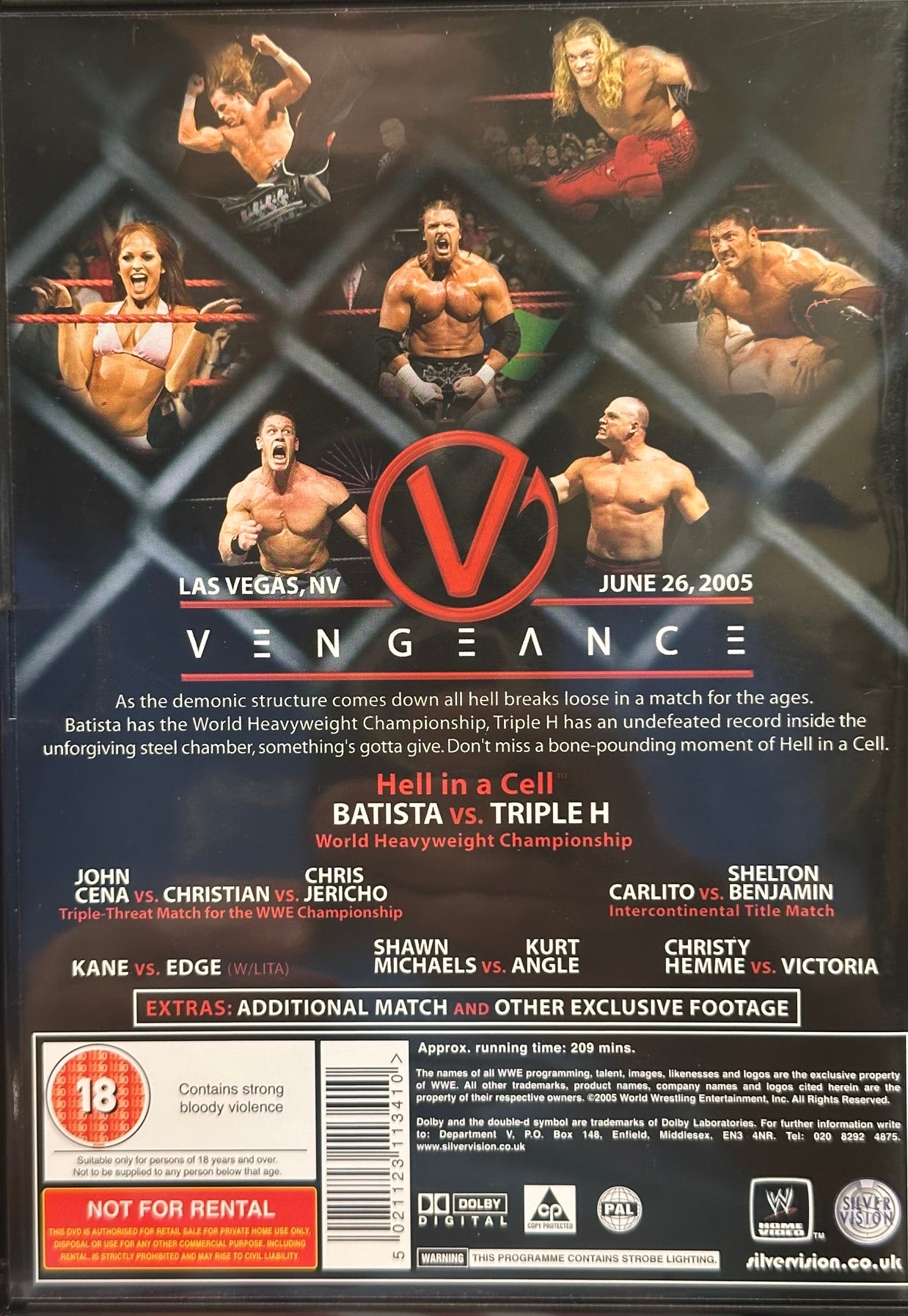 DVD Vengeance 2005 (Usato in ottime condizioni)