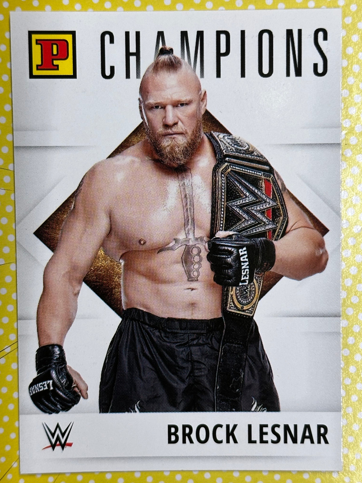 WWE Panini Trading Card - Brock Lesnar (Numero 141)