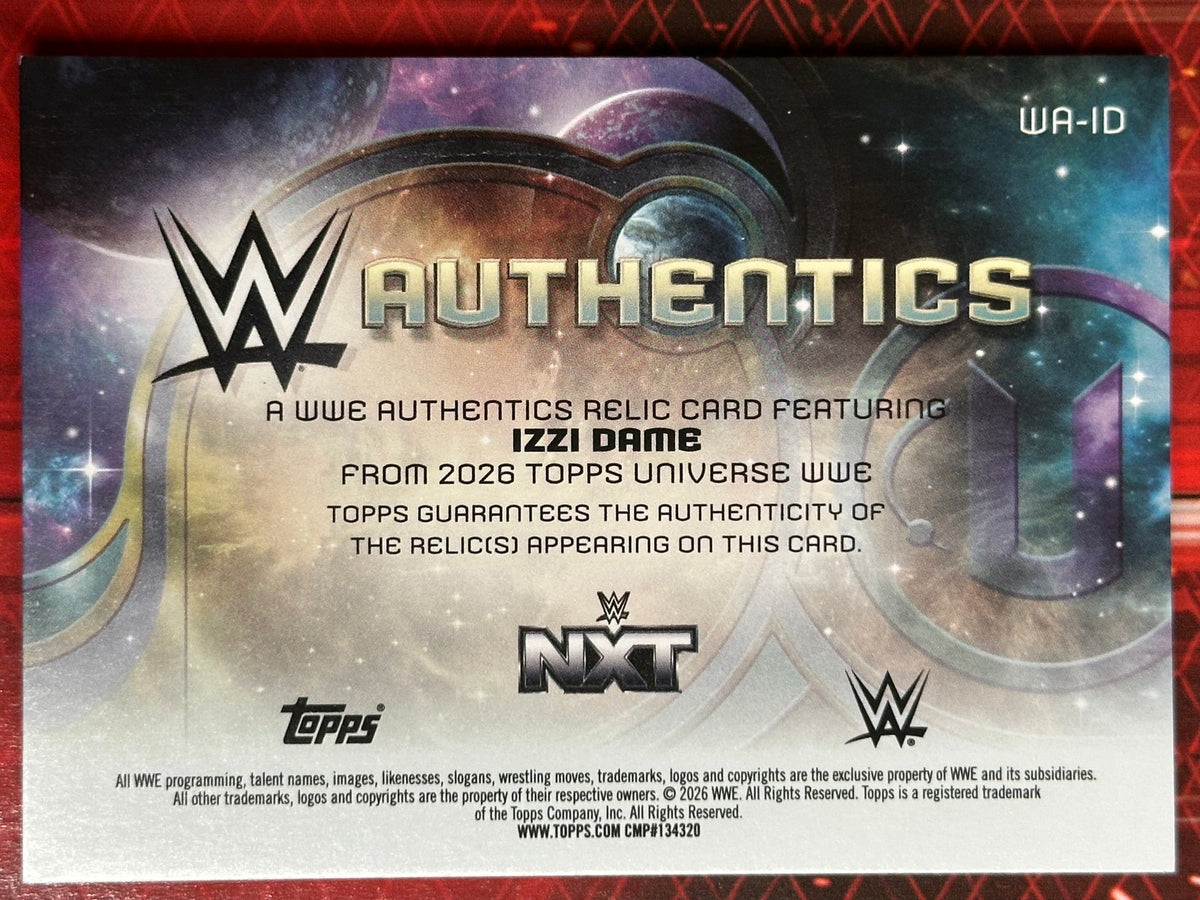 WWE Universe 2026 Authentics Relic Patch - Izzi Dame (Numerata 194/299)