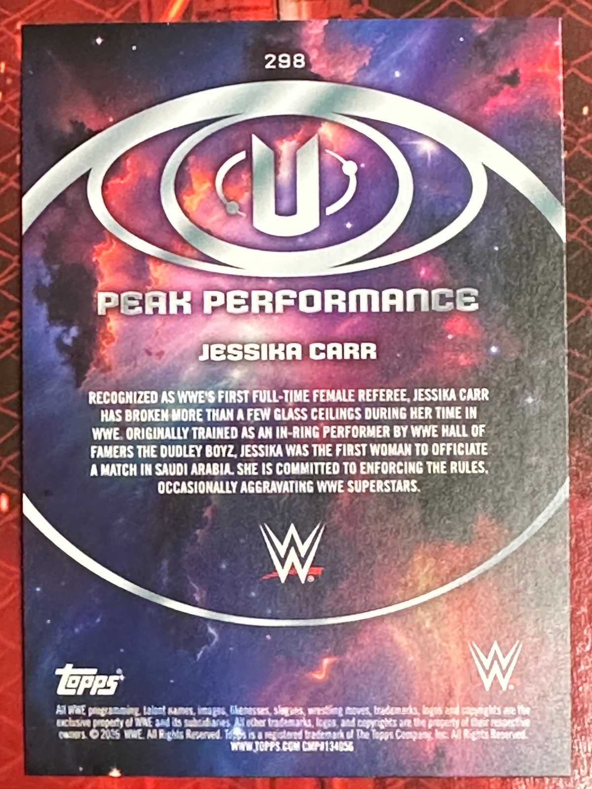 WWE Universe 2026 Nr. 298 Peak Performance (Ref) Jessika Carr