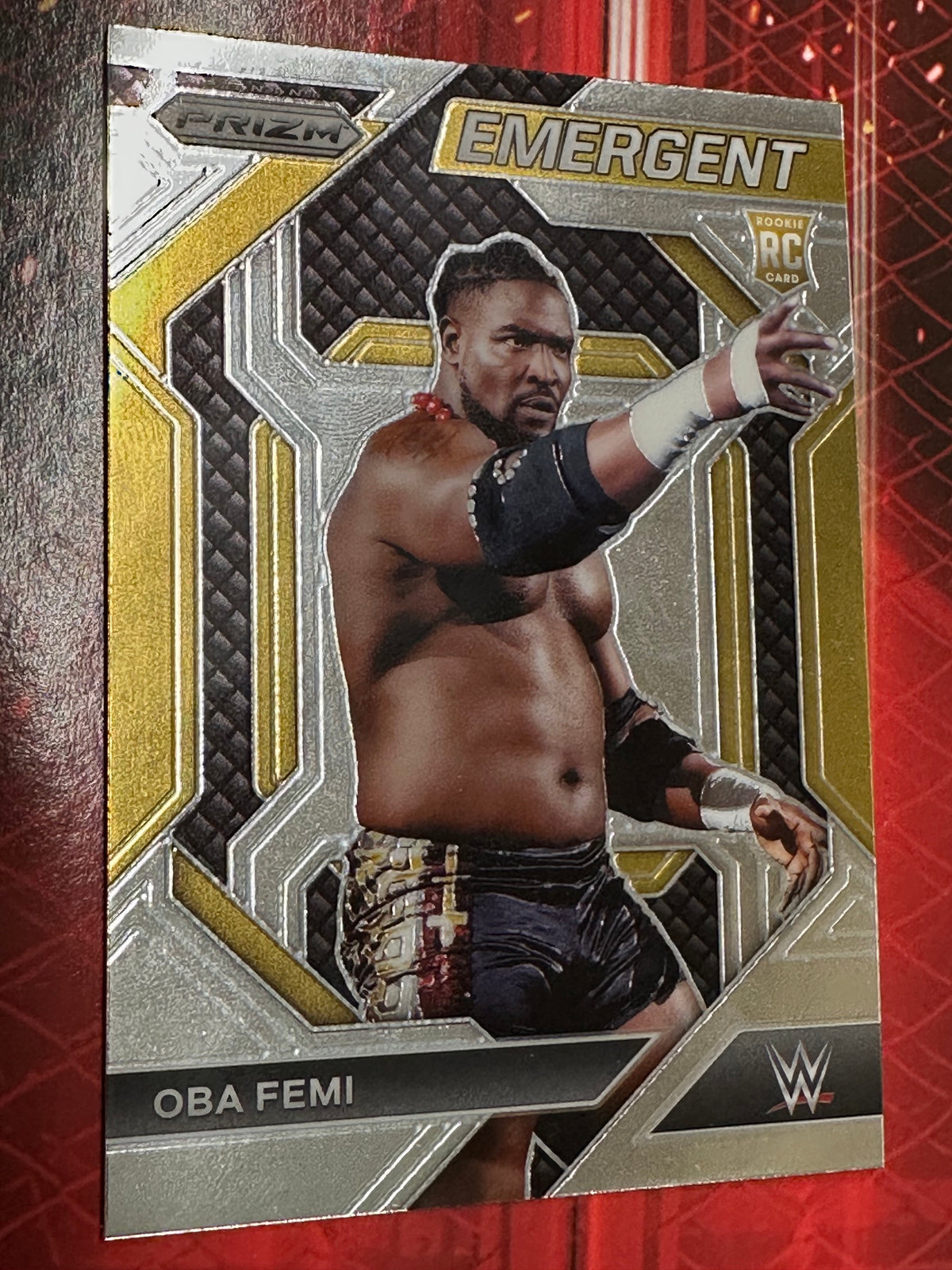 WWE Panini Prizm 2024 Trading Card Emergent No. 016 - Oba Femi