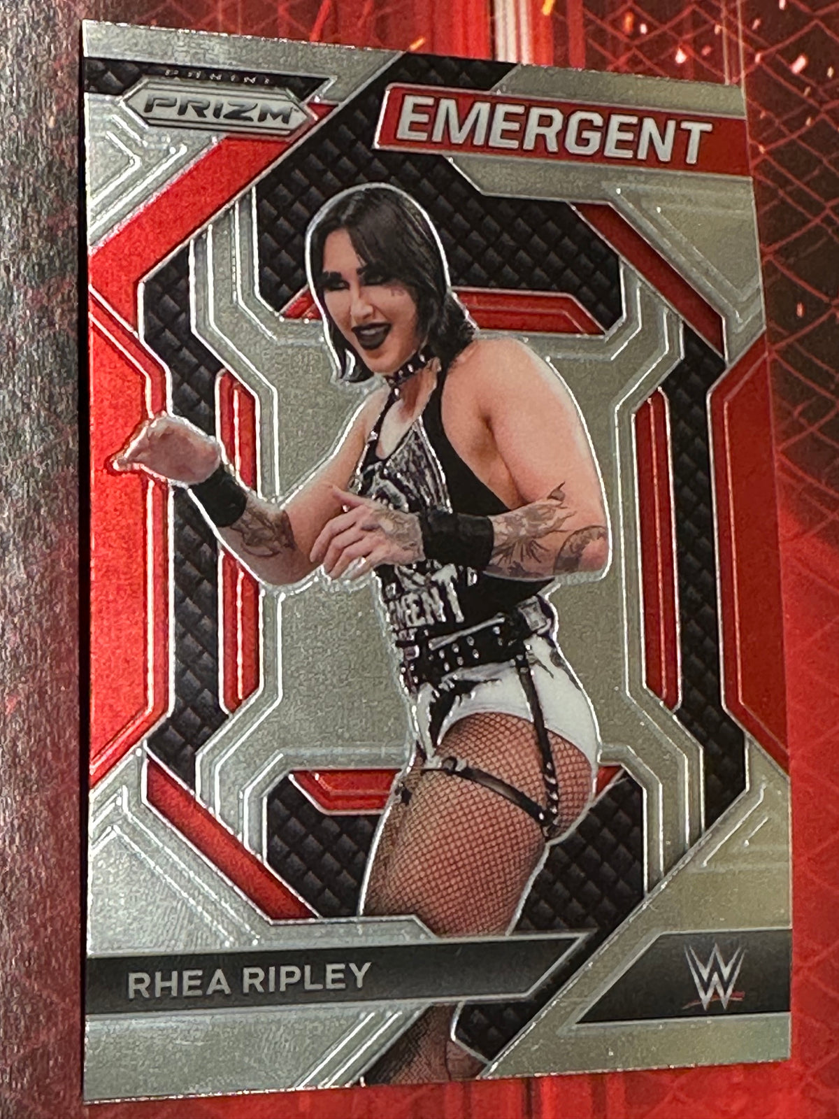 WWE Panini Prizm 2024 Trading Card Emergent No. 012 - Rhea Ripley