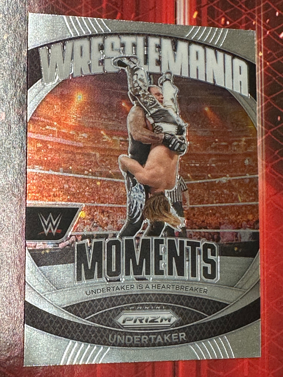 WWE Panini Prizm 2024 Trading Card WrestleMania Moments No. 022 - Undertaker