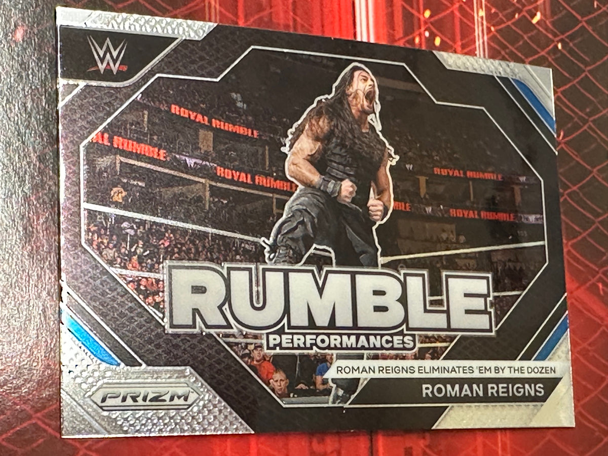 WWE Panini Prizm 2024 Trading Card Rumble Performances No. 011 - Roman Reigns
