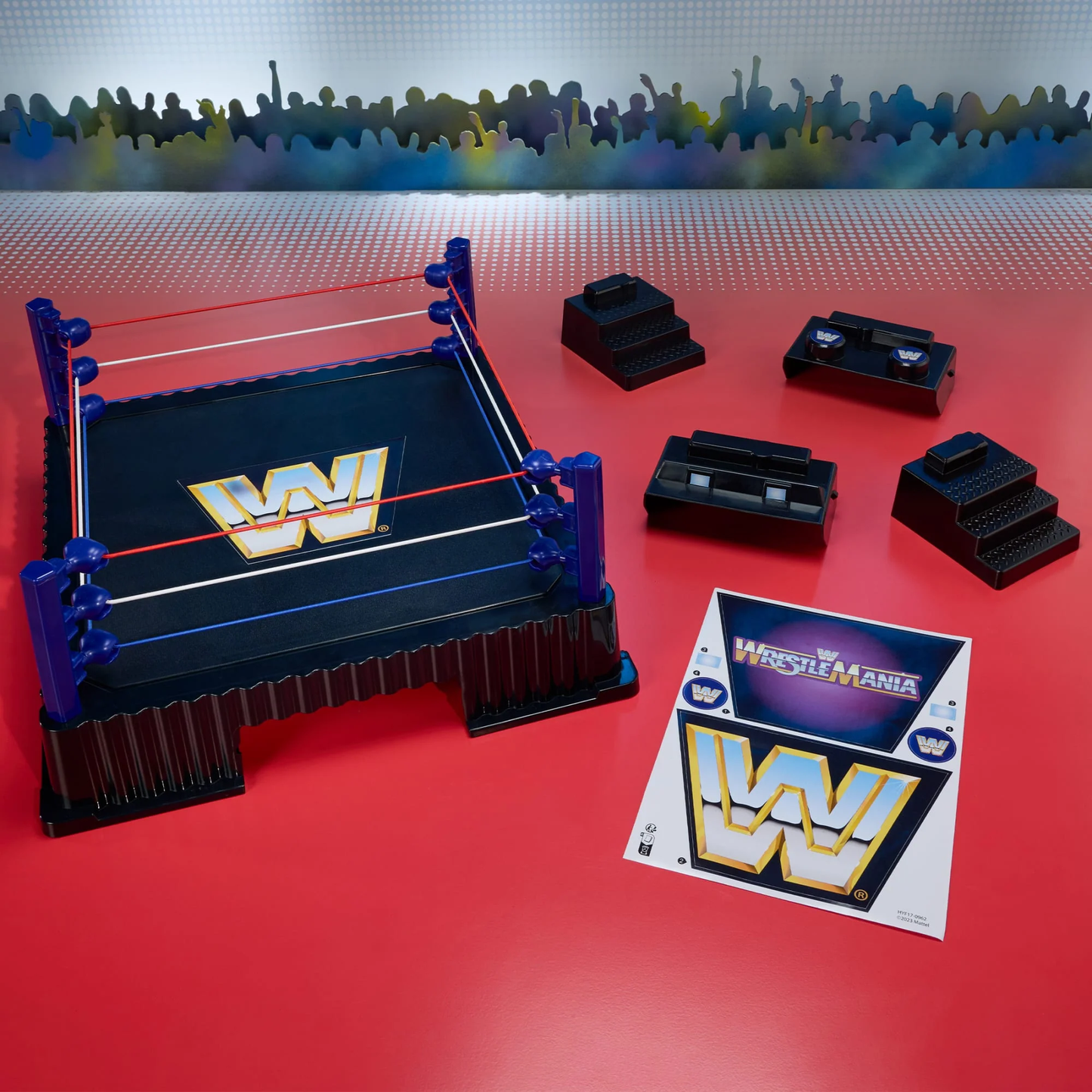 WWE Retro Official WrestleMania Ring 2024 (Side 34cm)
