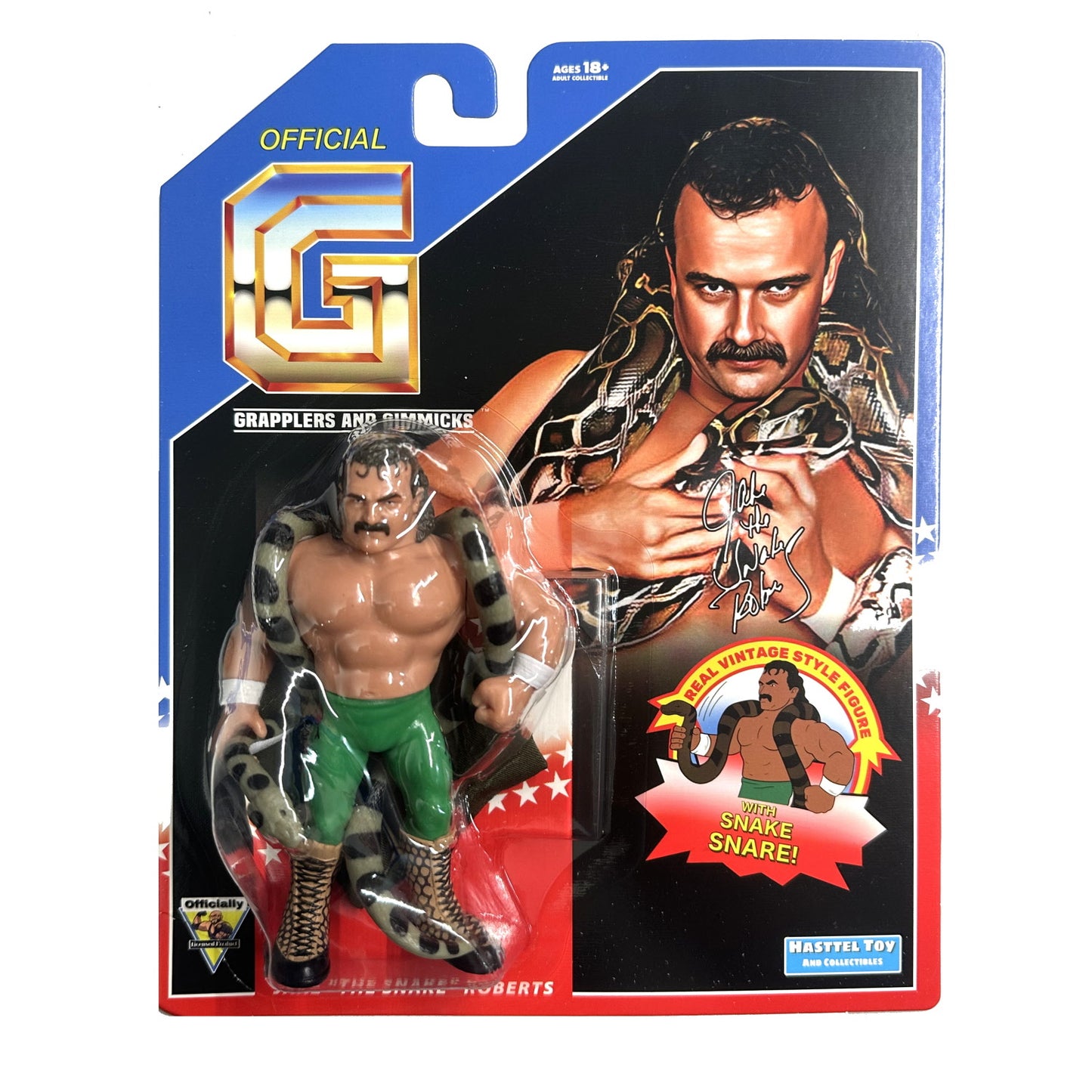 Hasttel Grapplers & Gimmicks - Jake The Snake Roberts (Green Version)