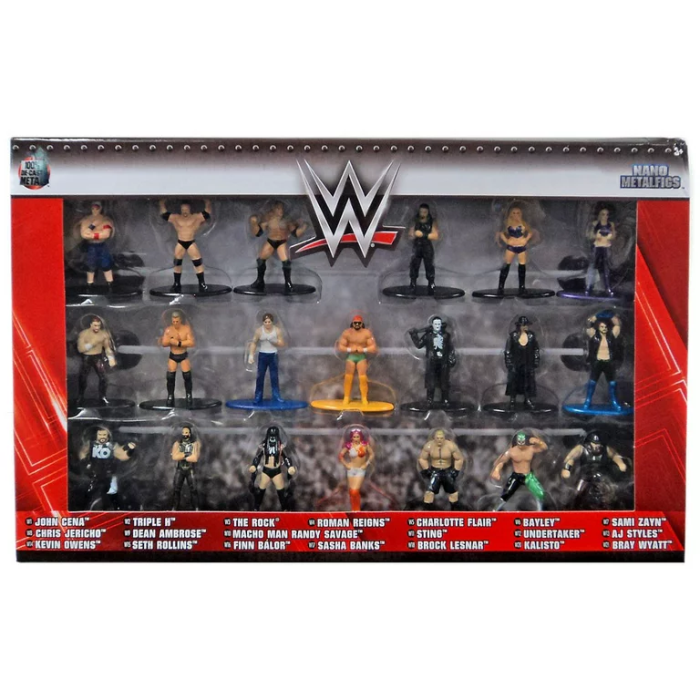 WWE Nano Metalfigs - Collezione completa di 20 personaggi - Box (Limited Edition)