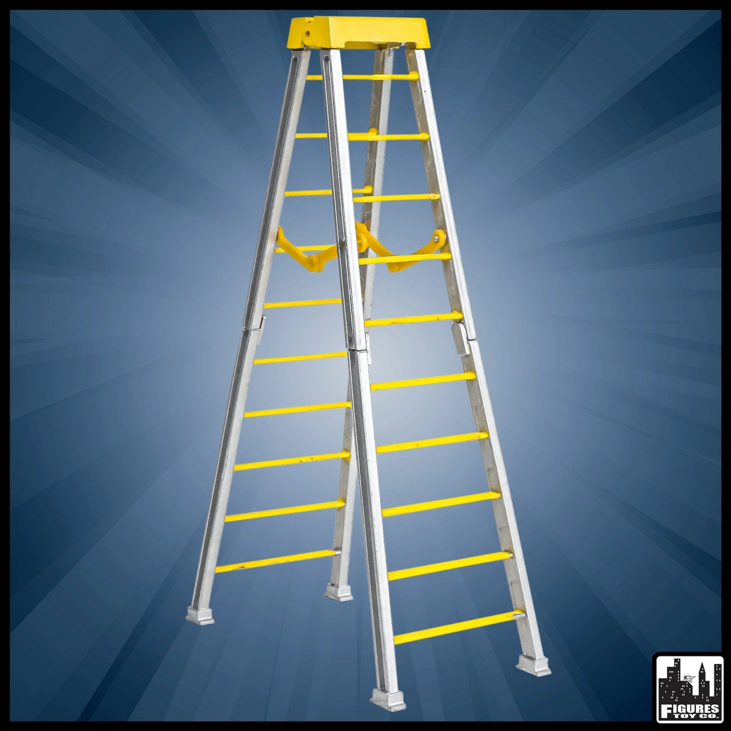 Scala gigante scomponibile - Argento/Giallo