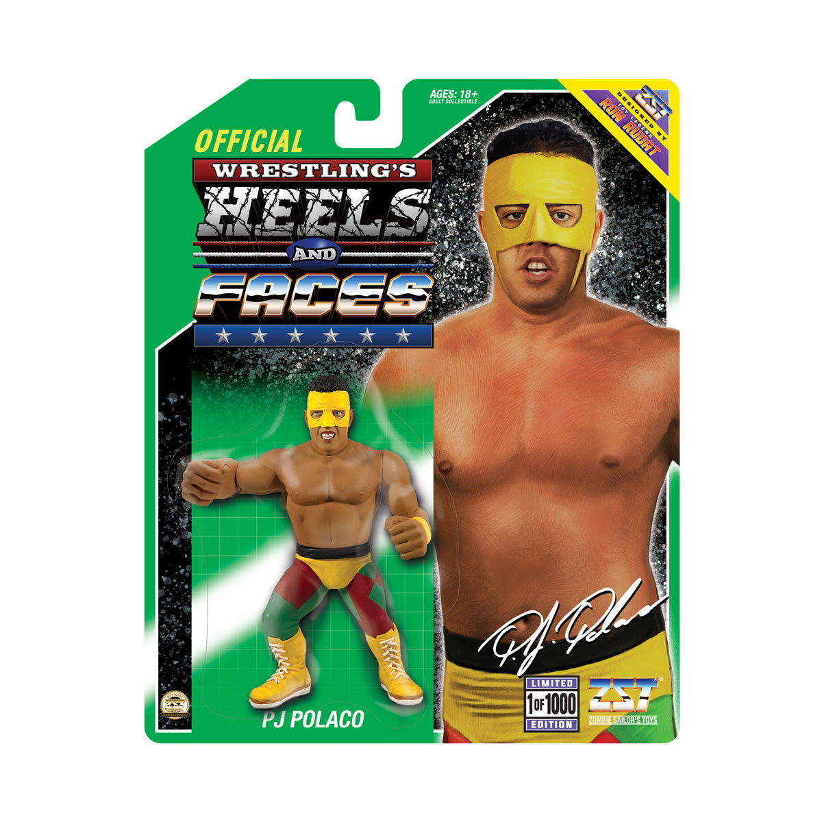 Retro Zombie Sailor Wrestling's Heels & Faces Limited Edition 1:1000 - PJ Polaco - Aldo Montoya