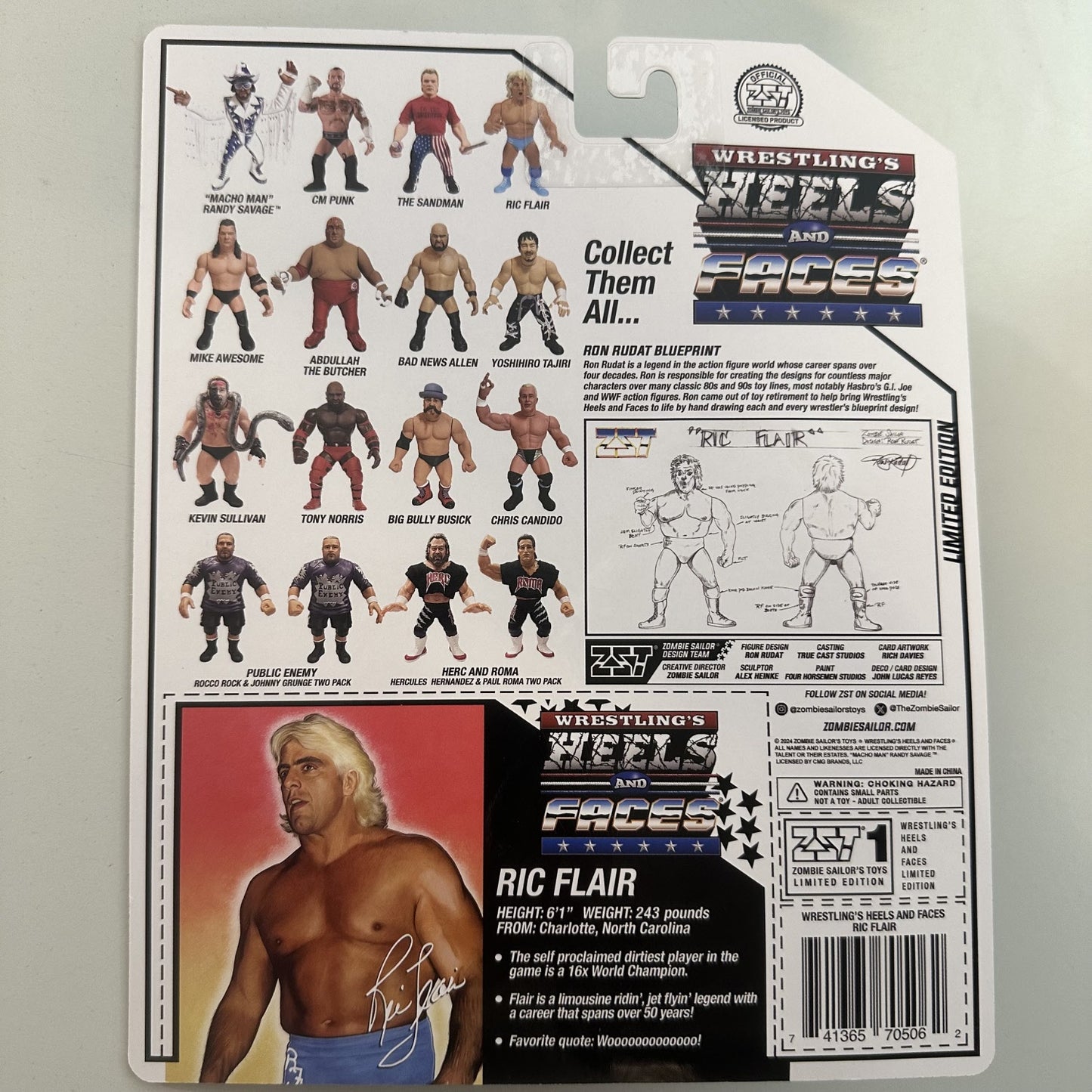 Zombie Sailor Wrestling's Heels & Faces Limited Edition "Nature Boy" Ric Flair