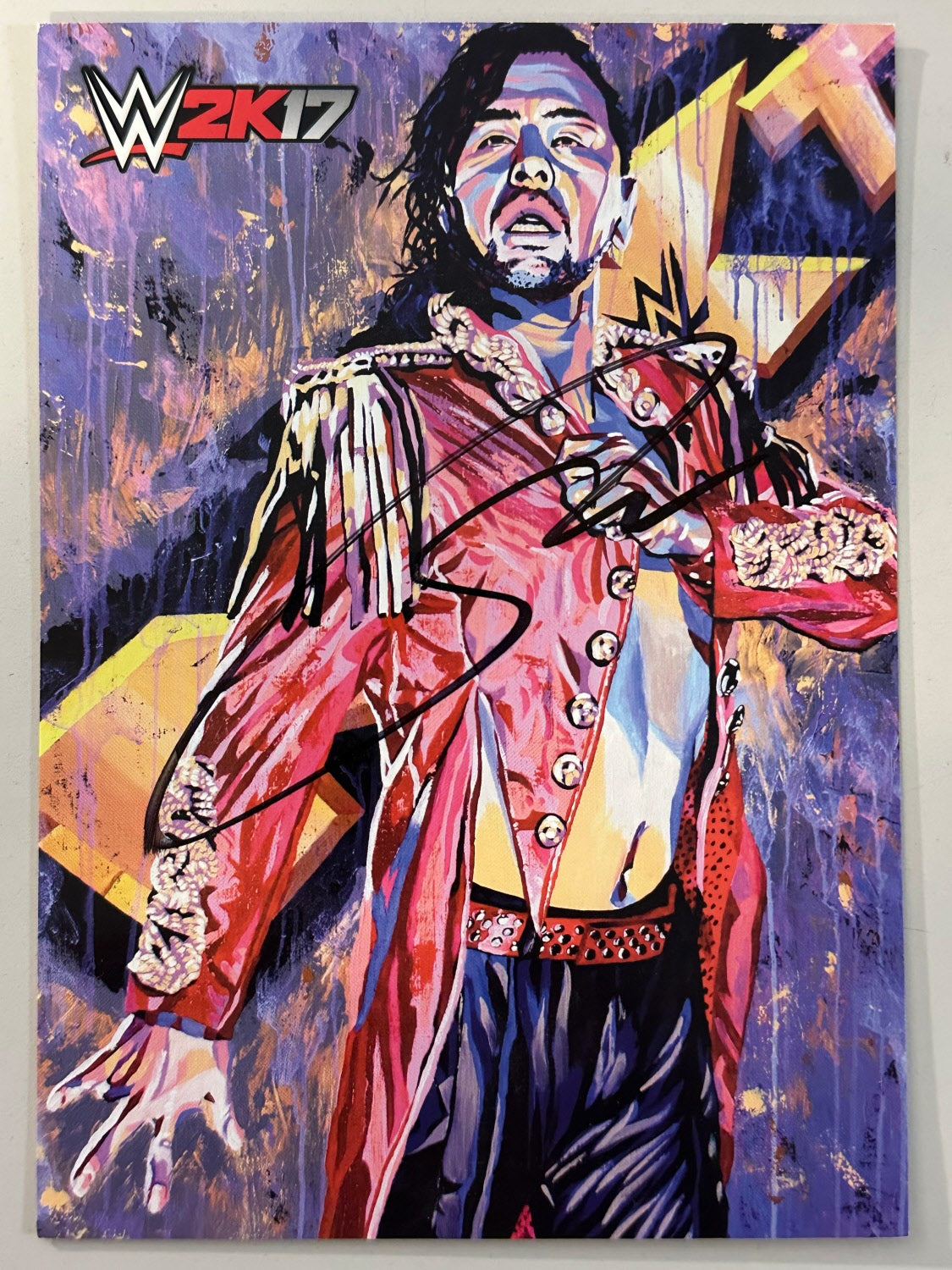 Autografo Ufficiale WWE - Shinsuke Nakamura (2K17) (13x18)
