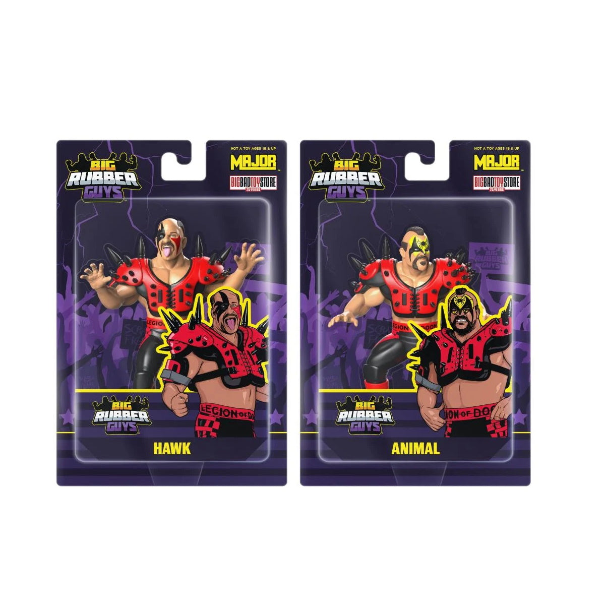 Major Podcast - Big Rubber Limited Edition BBTS - Road Warriors - Legion of Doom