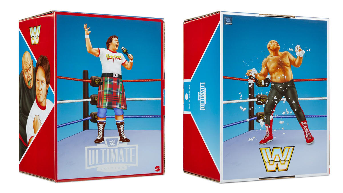 WWE Ultimate Edition Coliseum Collection Series 3 - "Rowdy" Roddy Piper & George "The Animal" Steele - Set completo con BOX