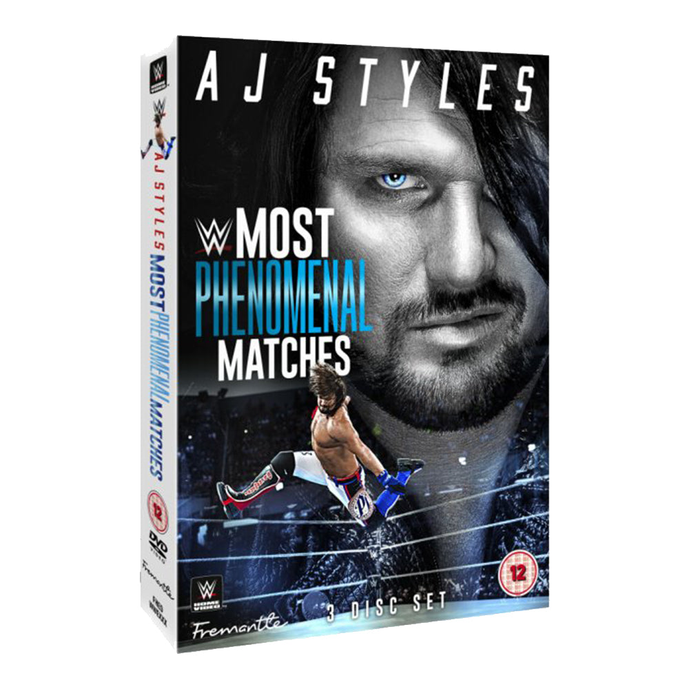 DVD - AJ Styles - Most Phenomenal Matches (3 Dischi) (Usato in ottime condizioni) Edizione con copertina limitata