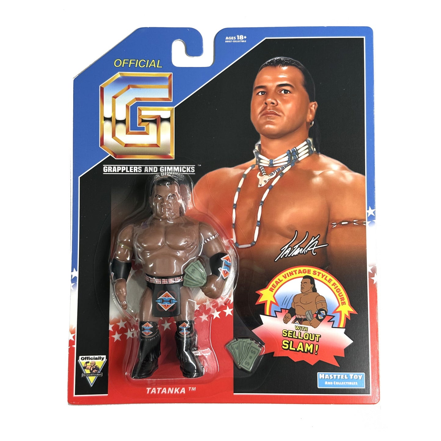 Retro Hasttel Grapplers & Gimmicks - Tatanka (Black Heel)