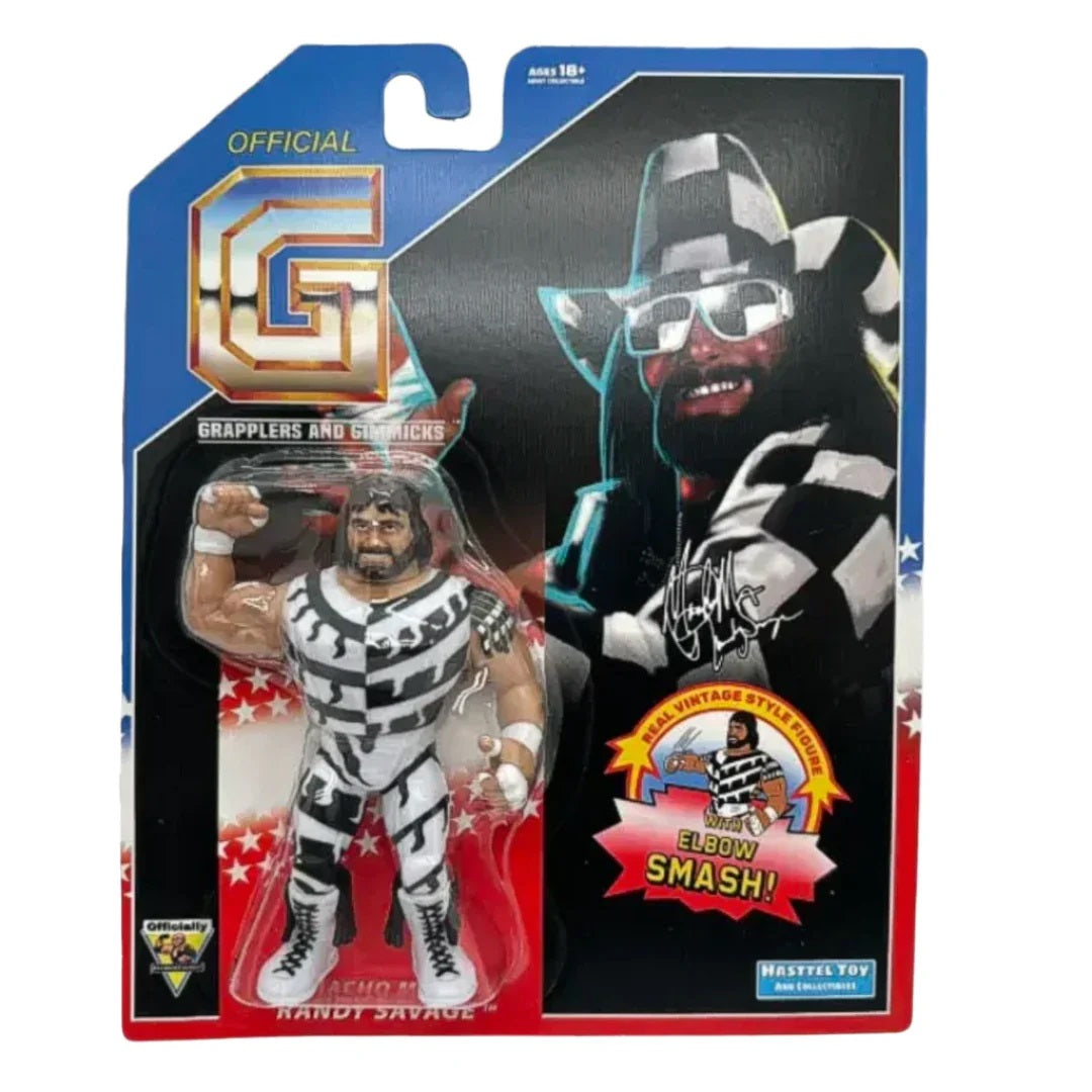 Grapplers & Gimmicks - Retro - Macho Man (Black & White Ring gear)