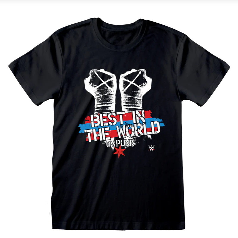 T-Shirt - WWE Official Collection 2026 - CM Punk Hand Wraps (S/M/XL/XXL)