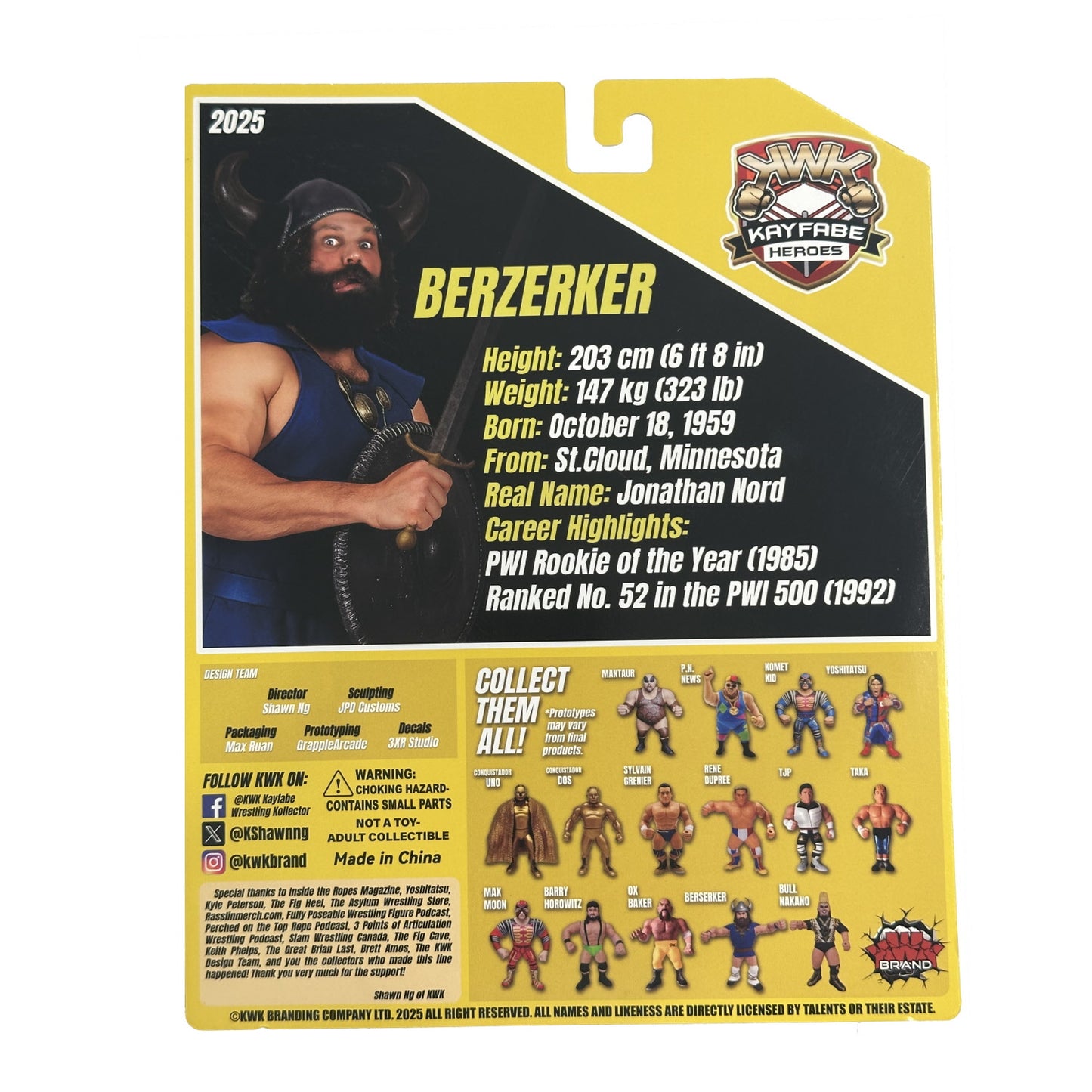 KWK Kayfabe Heroes - Berserker (Gelbe Karte) *SCHADEN*
