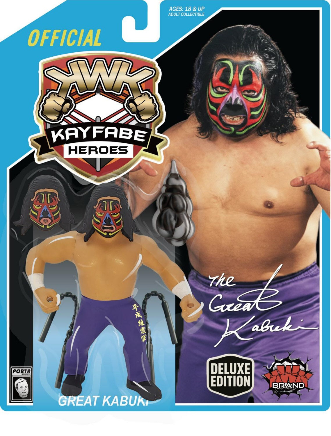KWK Kayfabe Heroes - The Great Kabuki Deluxe Edition (Blue Card) *VORBESTELLUNG JULI 2026*