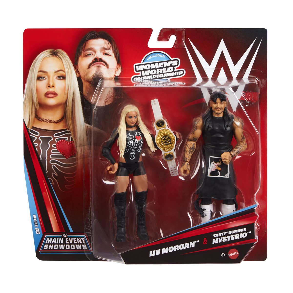 WWE Showdown Series 25 - Liv Morgan & Dominik Mysterio (con cintura di campionessa femminile)