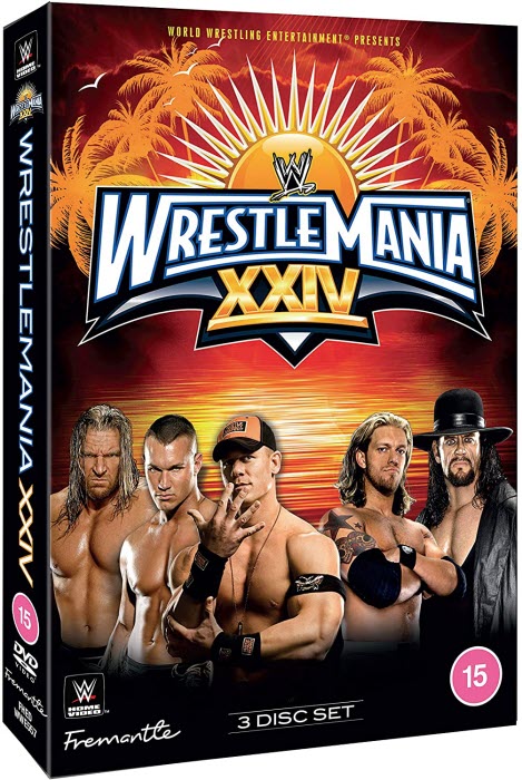 DVD WWE WrestleMania 24 (2008) (3 Dischi) *Box in plastica*