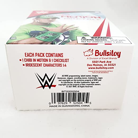 WWE Chibi in Motion Action Figure (Altezza 7cm) - Scegli il personaggio