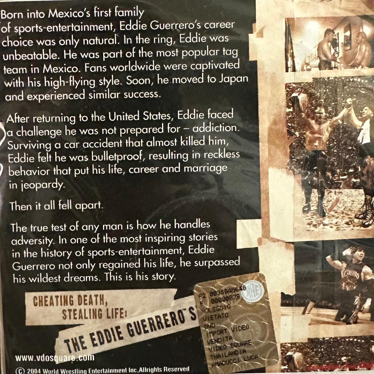 VCD - WWE Eddie Guerrero Story - Cheating Death Stealing Life (4 Dischi)