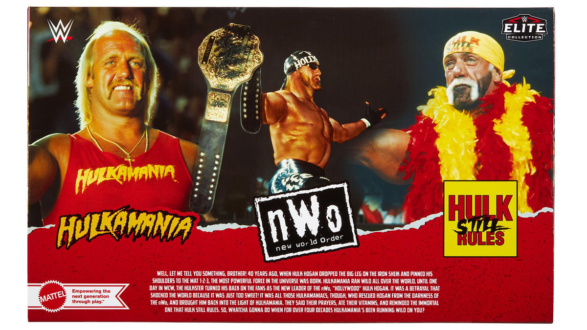 WWE Elite Raw 3er-Pack: Hulkamania 40th Anniversary - Hulk Hogan (US-Version)