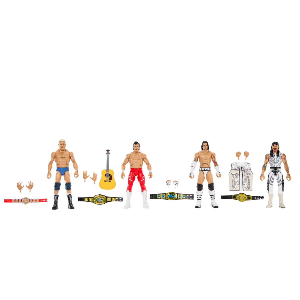 WWE Elite Hall of Champions Intercontinental 4-Pack (Target Exclusive): Pat Patterson + Honky Tonk Man + CM Punk + Dirty Dominik Mysterio