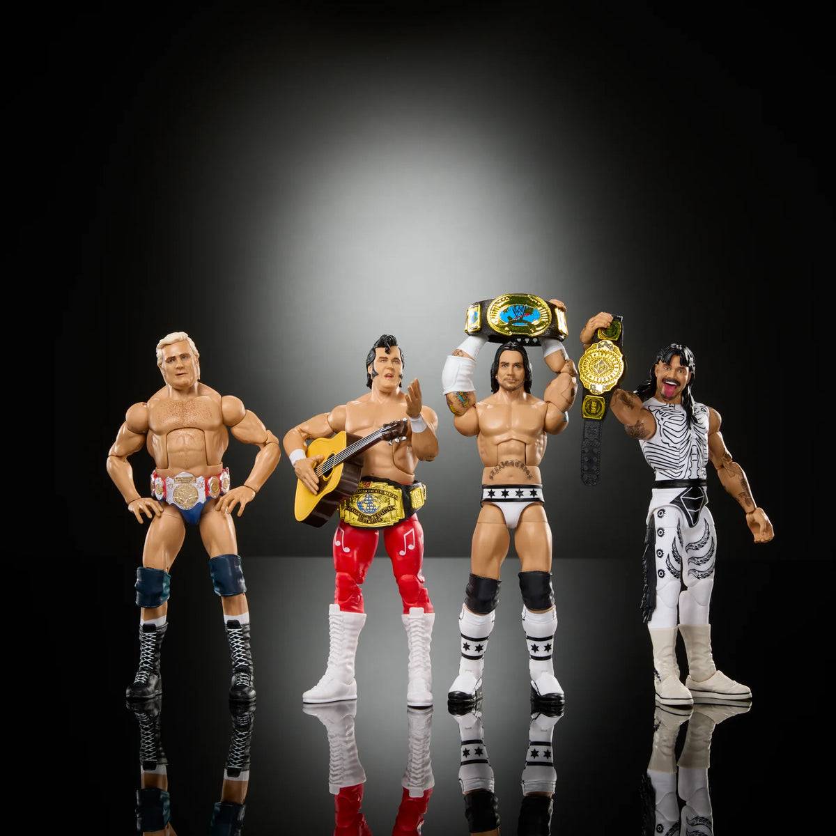 WWE Elite Hall of Champions Intercontinental 4-Pack (Target Exclusive): Pat Patterson + Honky Tonk Man + CM Punk + Dirty Dominik Mysterio