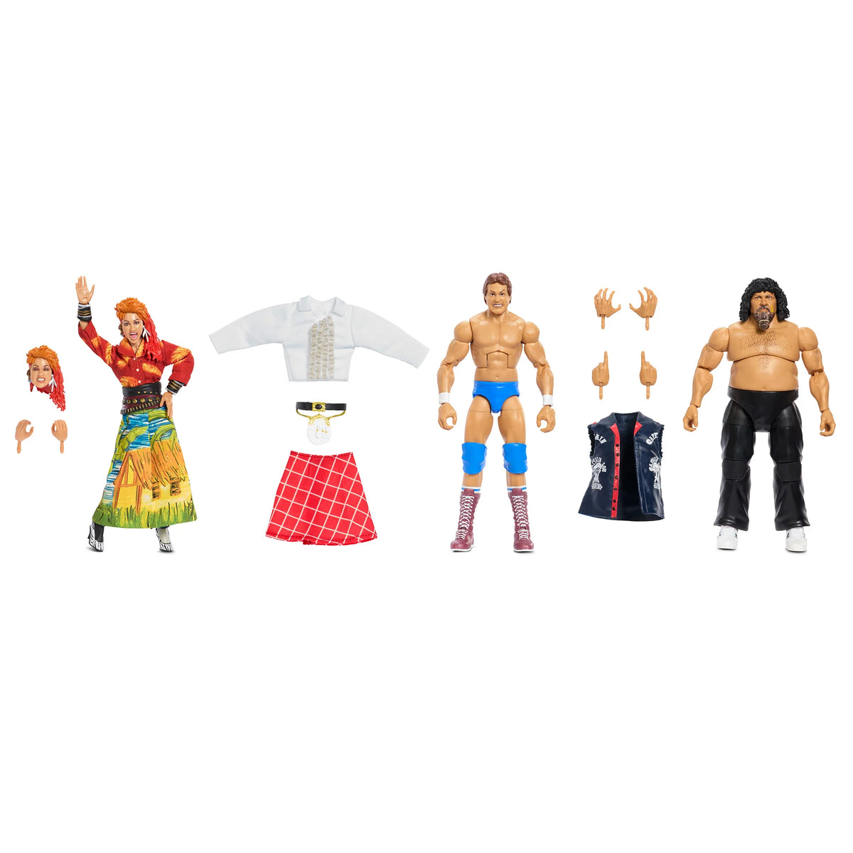 WWE Elite Rock 'n' Wrestling Connection 3-Pack: Cyndi Lauper + Captain Lou Albano + Rowdy Roddy Piper (Online Exclusive)