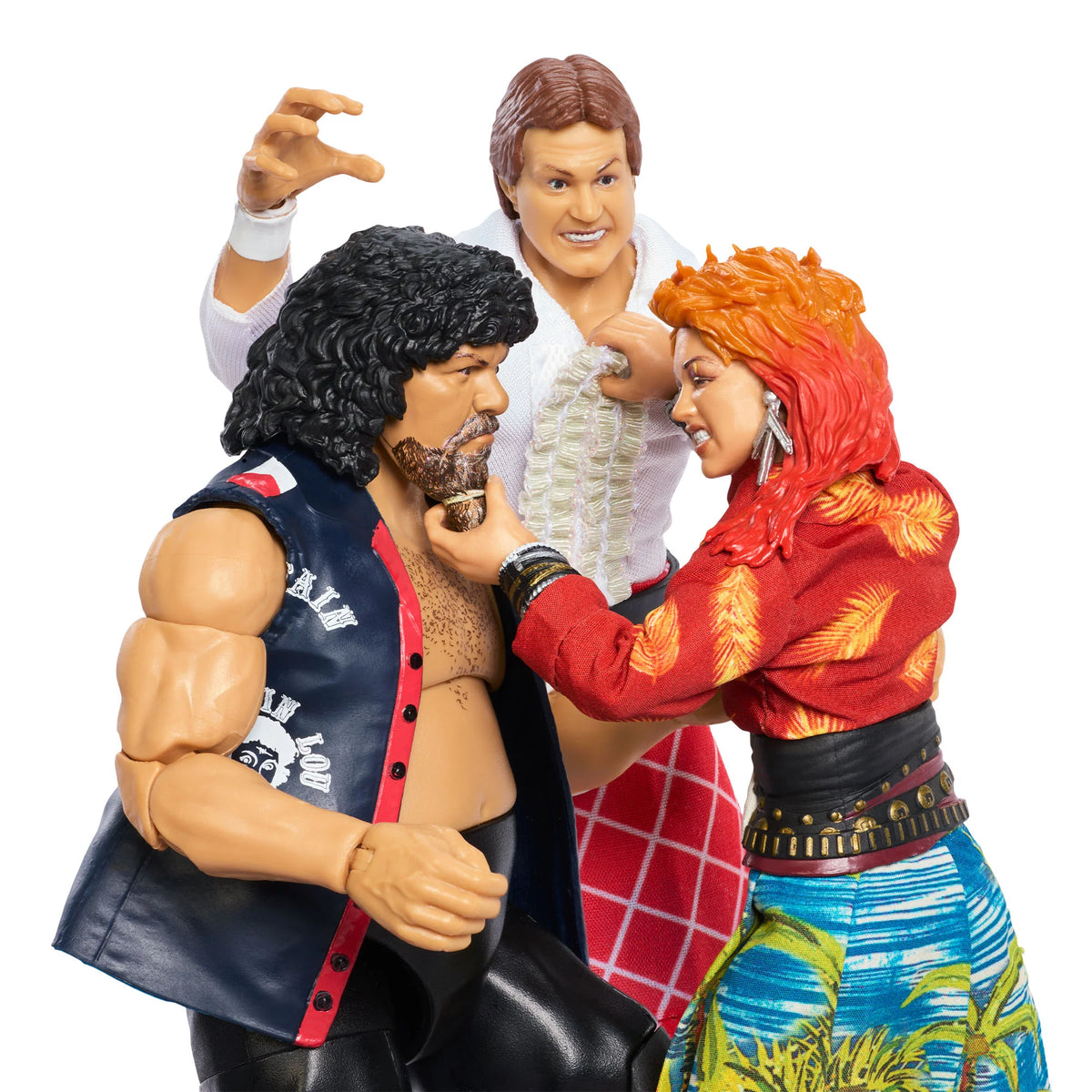 WWE Elite Rock 'n' Wrestling Connection 3-Pack: Cyndi Lauper + Captain Lou Albano + Rowdy Roddy Piper (Online Exclusive)