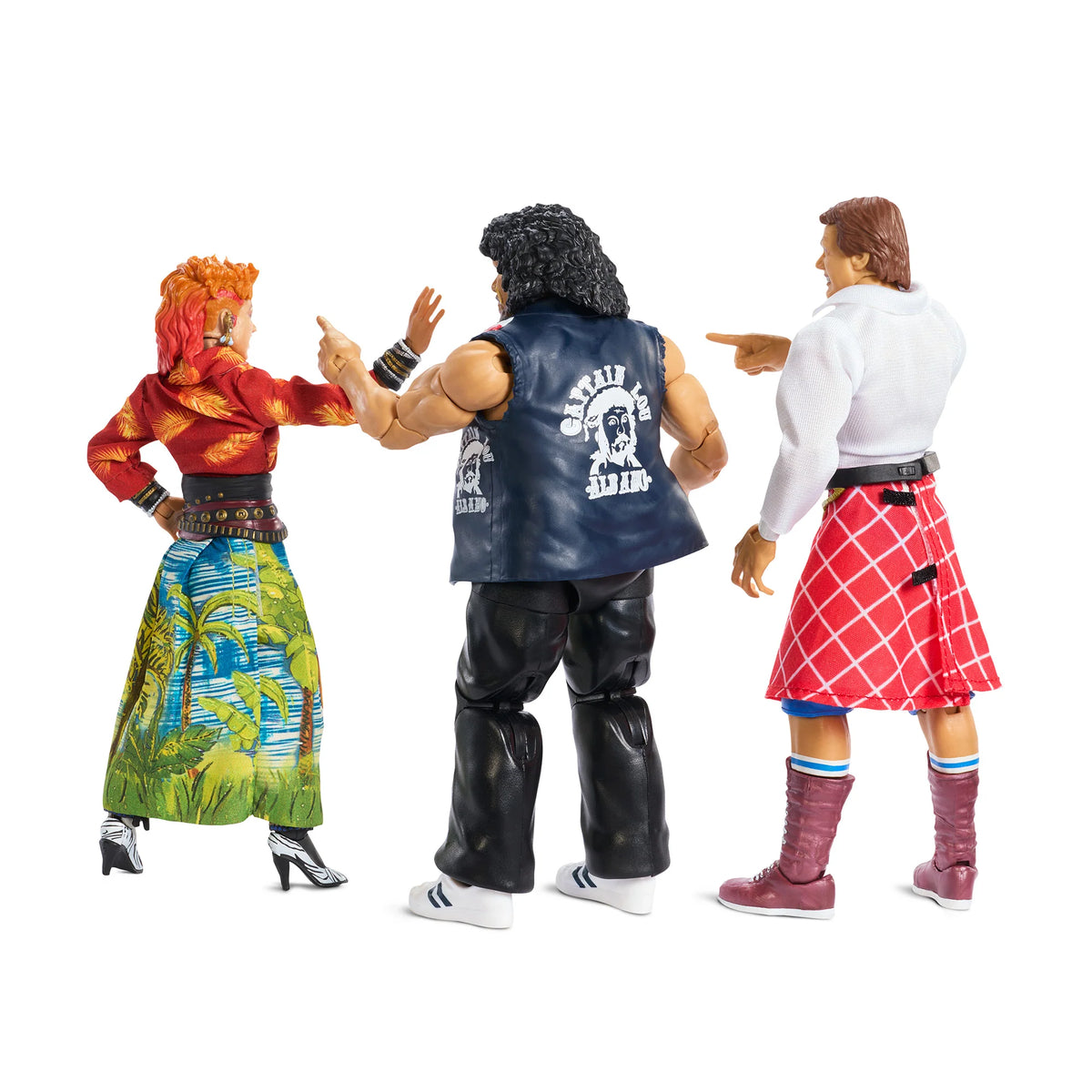 WWE Elite Rock 'n' Wrestling Connection 3-Pack: Cyndi Lauper + Captain Lou Albano + Rowdy Roddy Piper (Online Exclusive)