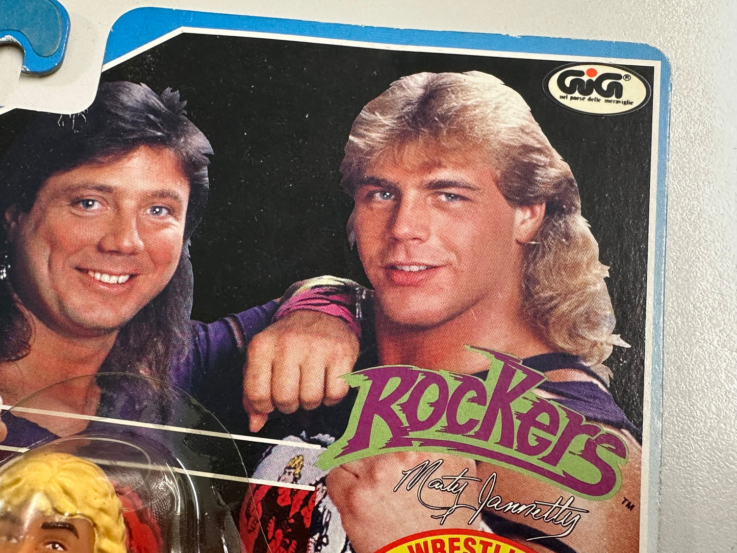 WWF Hasbro MOC - The Rockers (Shawn Michaels & Marty Jannetty) - English Card (Italian Import)