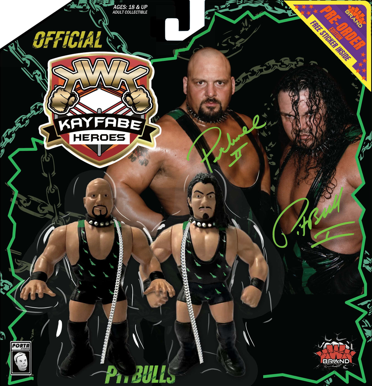 KWK Kayfabe Heroes - Pitbulls (Black Card) *PREORDER MARCH 2027*