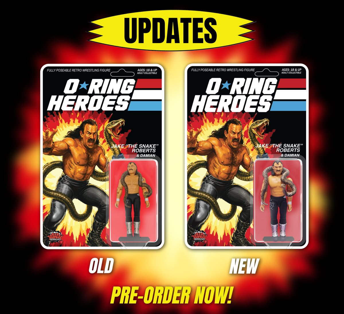 KWK O*Ring Heroes - Jake "The Snake" Roberts & Damian  *PREORDER FEBRUARY 2027*