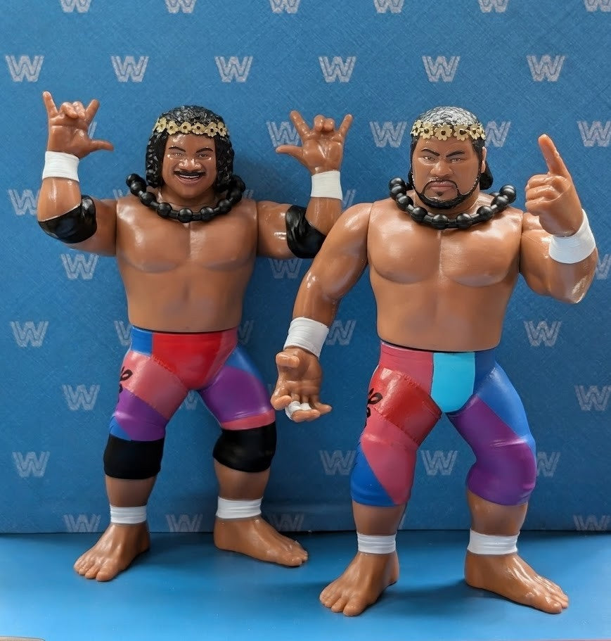Retro Epic Toys Wrestling Megastars – The Islanders – Haku & Tama