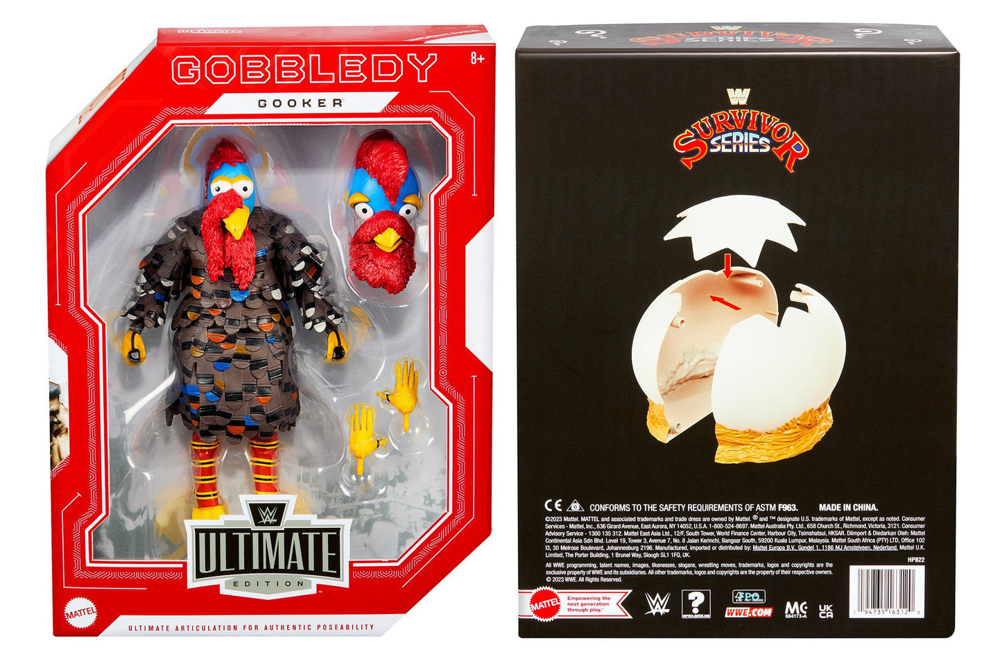 WWE Ultimate Edition Limited Edition - Gobbledy Gooker (+ Uovo gigante) Bundle