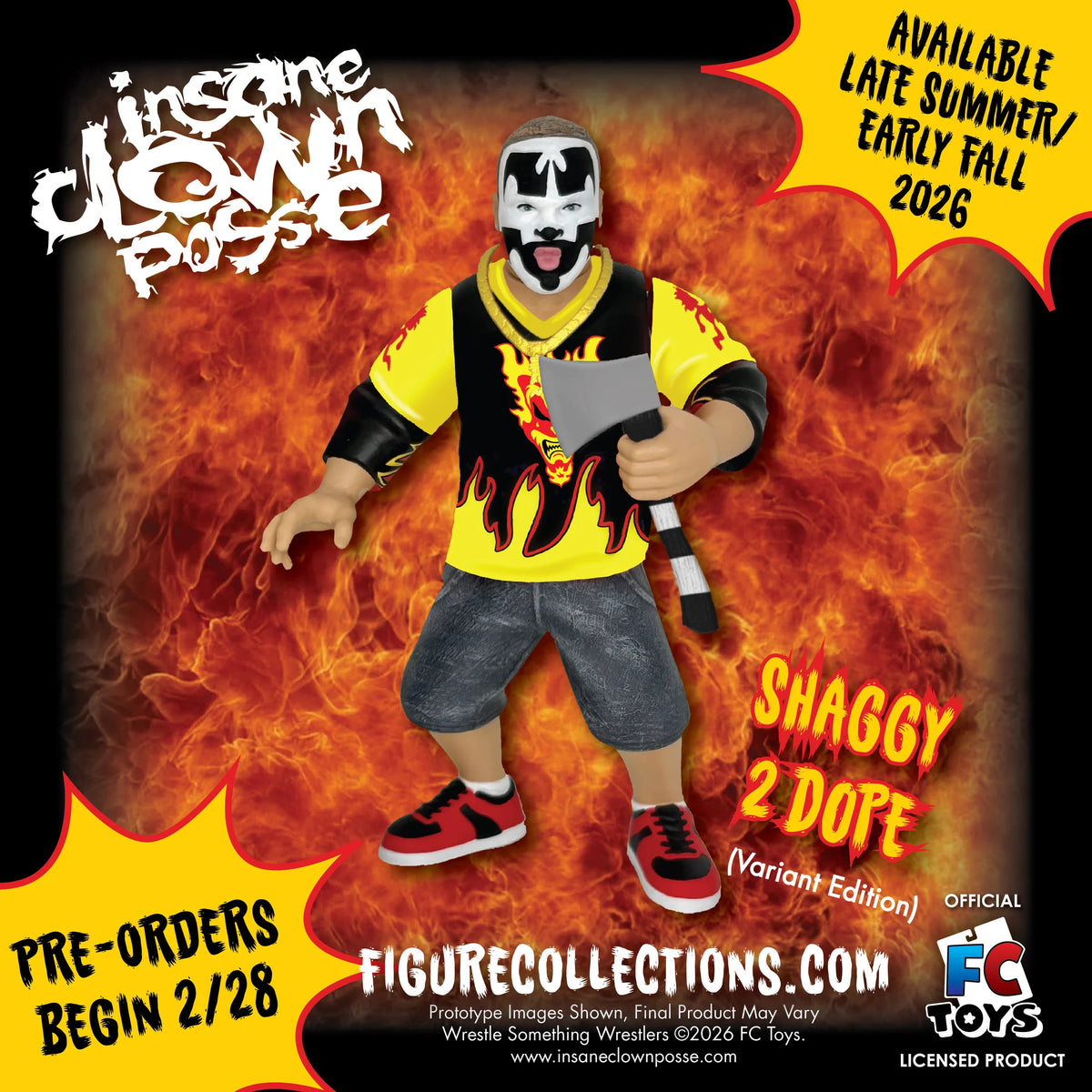 WSW Retro Style Yellow Card - Insane Clown Posse (Limited Edition Variant *PREORDER NOVEMBRE/DICEMBRE*