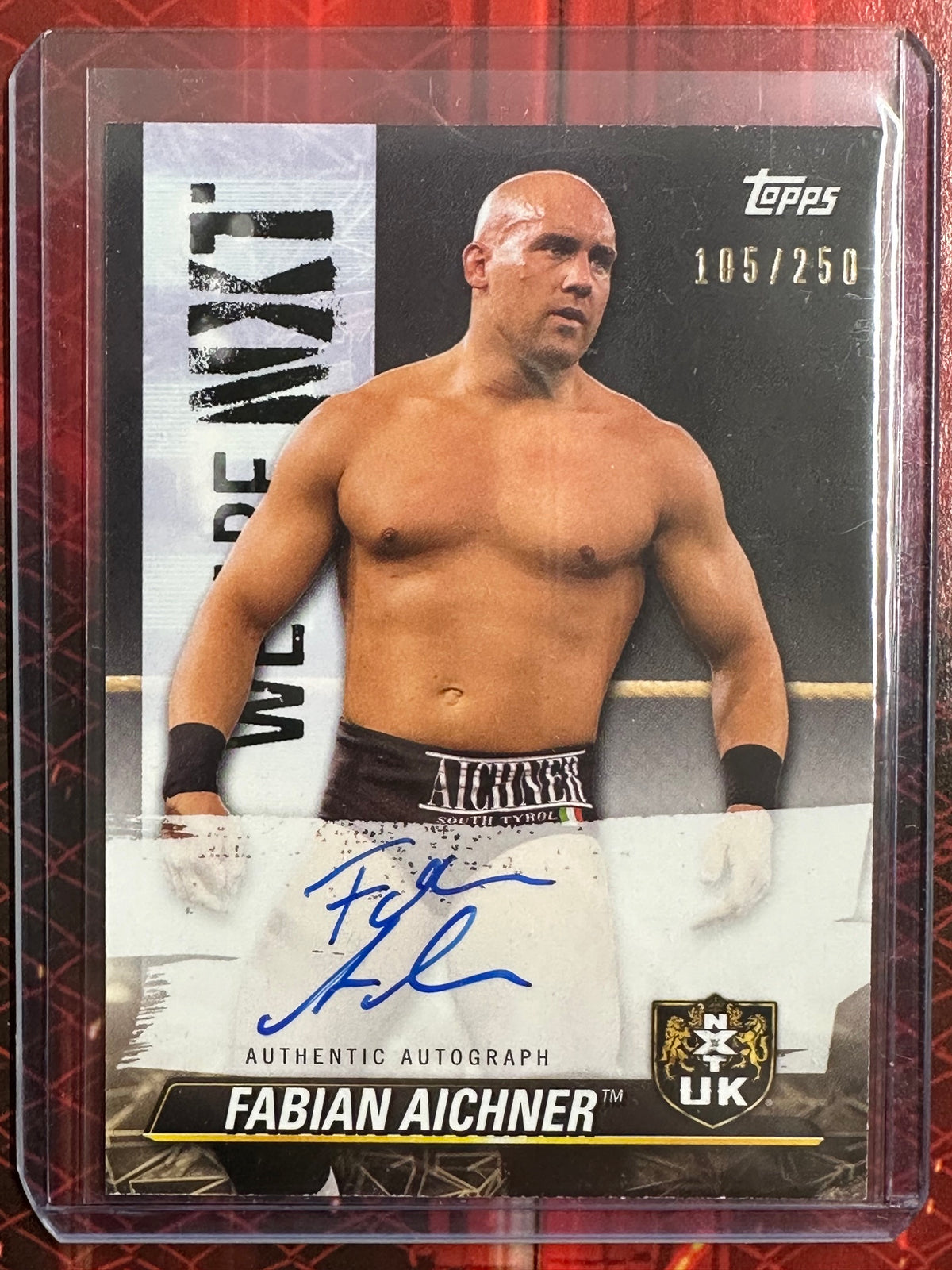 WWE Topps 2021 - Authentic Autographs - Fabian Aichner (Numerata 105/250)