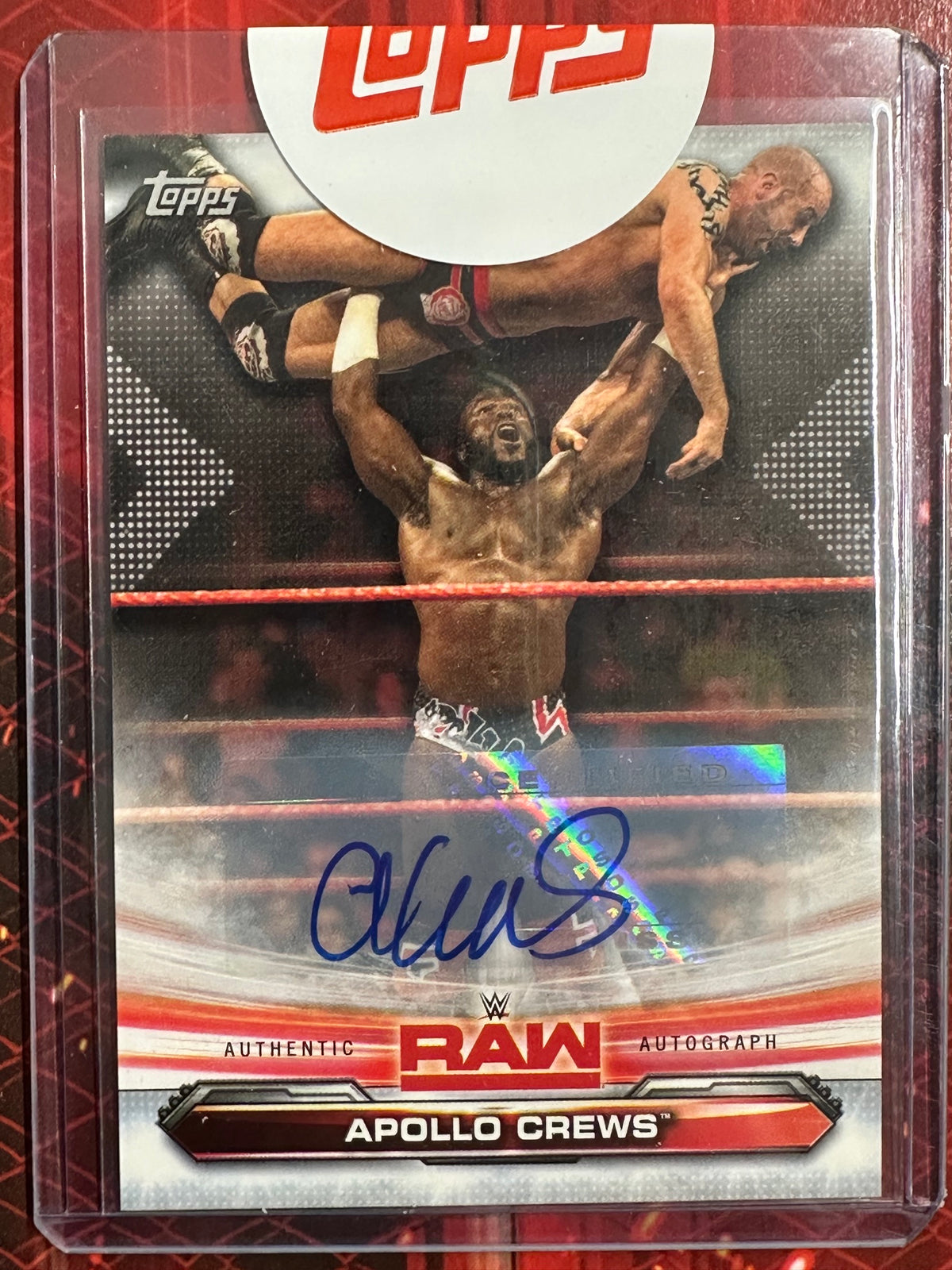 WWE Topps 2019 - Authentic Autographs - Apollo Crews (Numerata 22/99)