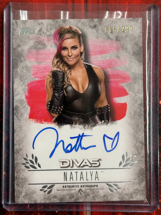 WWE Topps 2016 - Authentic Autographs - Natalya (Numerata 016/299)