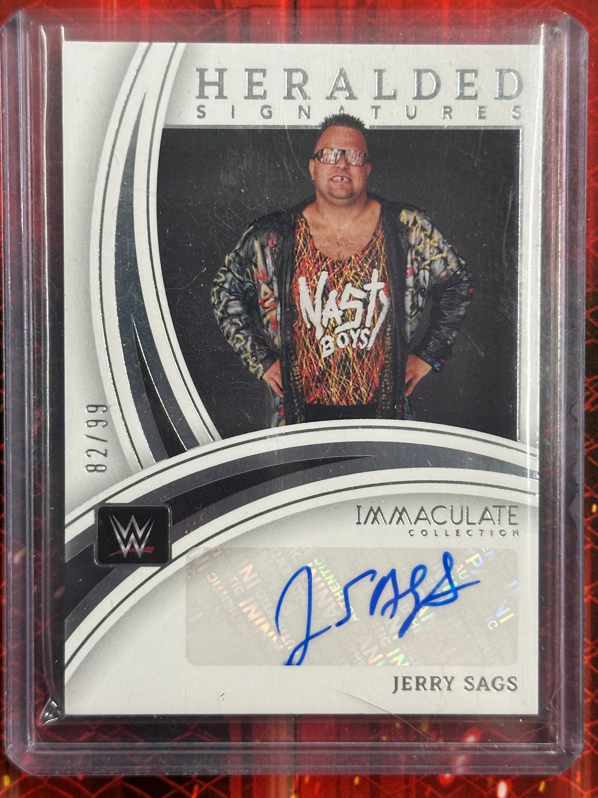 WWE Panini Immaculate Collection 2022 - Heralded Signatures - Jerry Sags (Numerata 82/99)