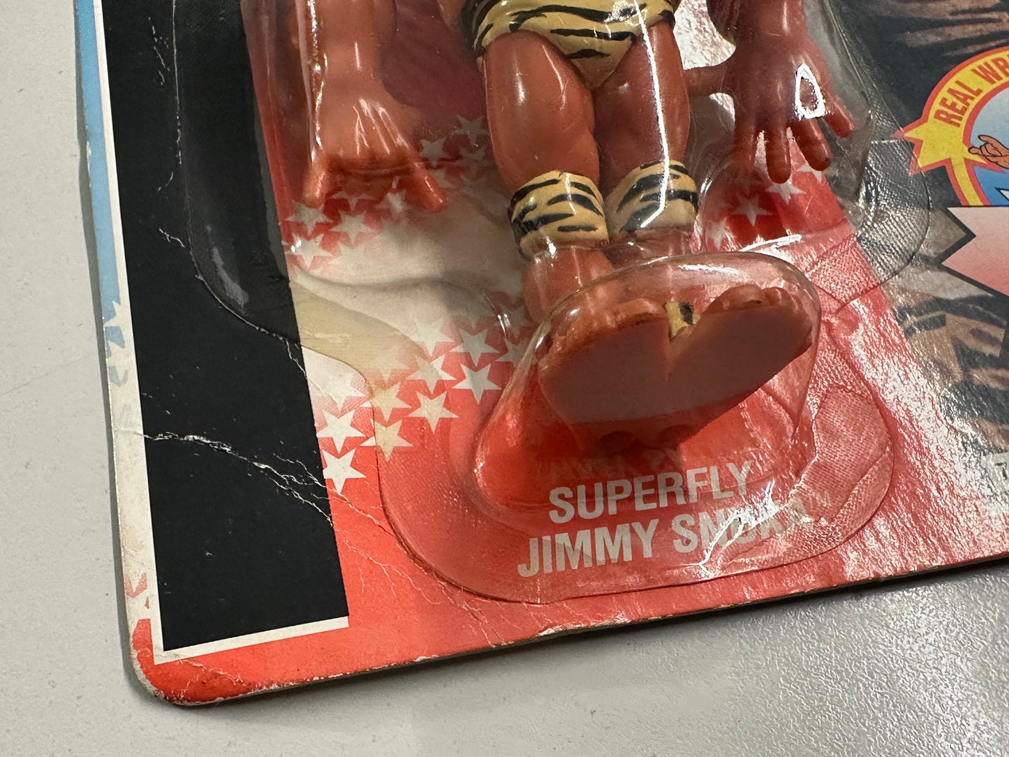 WWF Hasbro MOC - Superfly Jimmy Snuka - English Card (Italian Import)