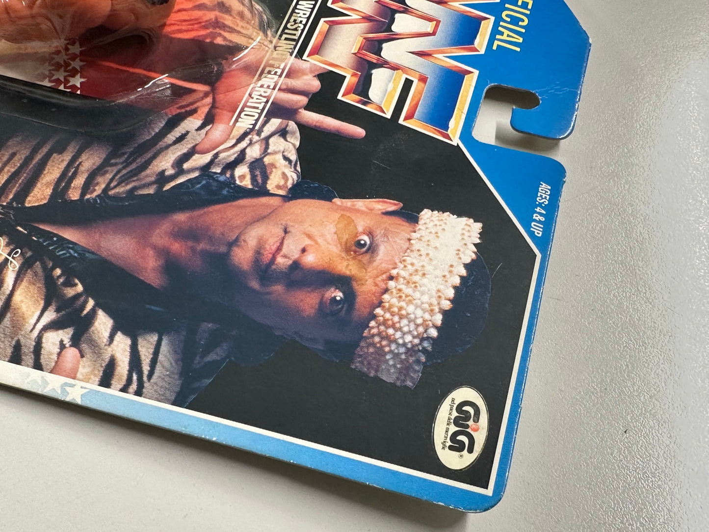 WWF Hasbro MOC - Superfly Jimmy Snuka - English Card (Italian Import)